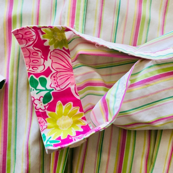 Lily Pulitzer colorful stripe buttondown shirt - Picture 3 of 3
